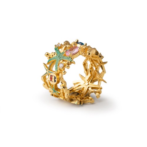 Anelli 60000099 anello stelle di mare smalti