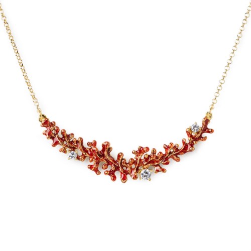 Collana 60000102 mini collier corallo smalti