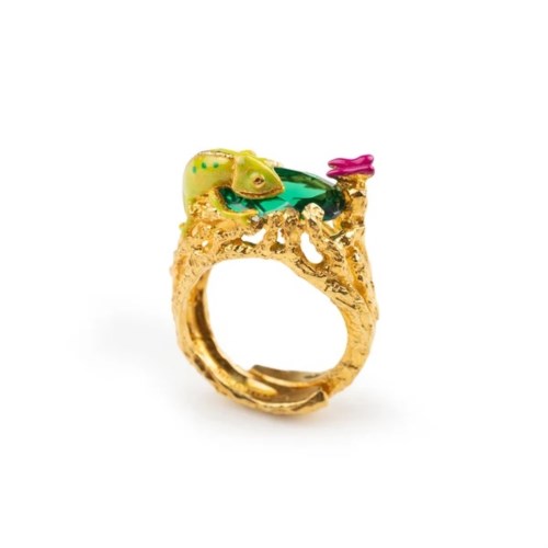 Anello 60000167 anello camaleonte gemma