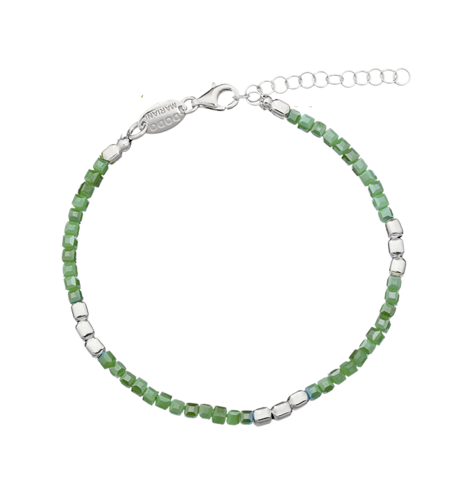 Arcoiris ai105 bracciale arcoiris mezzi cristalli verde