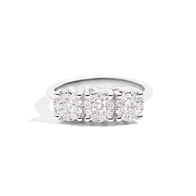 CHIC & ARTSY Orecchini A Bottone Nodo D'amore Tricolore – Argento 925 Placcato Oro – 7 Mm