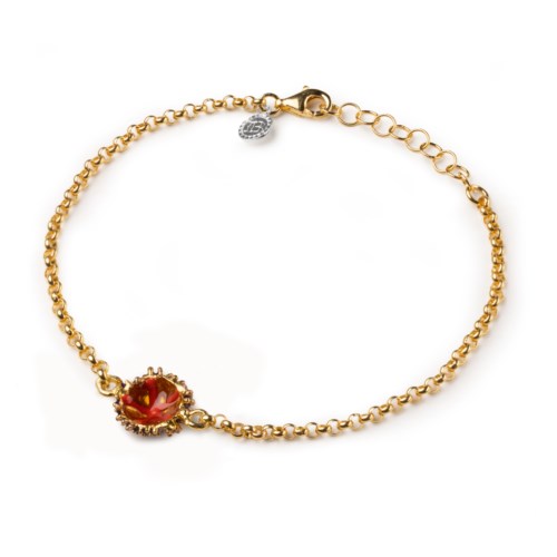 riccio bracciale rolo riccio aculei smalti