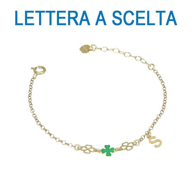 Autunno Inverno brj3q/g quadrifoglio verde lettera