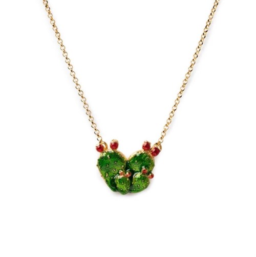 Collana collana fico d'india smalti