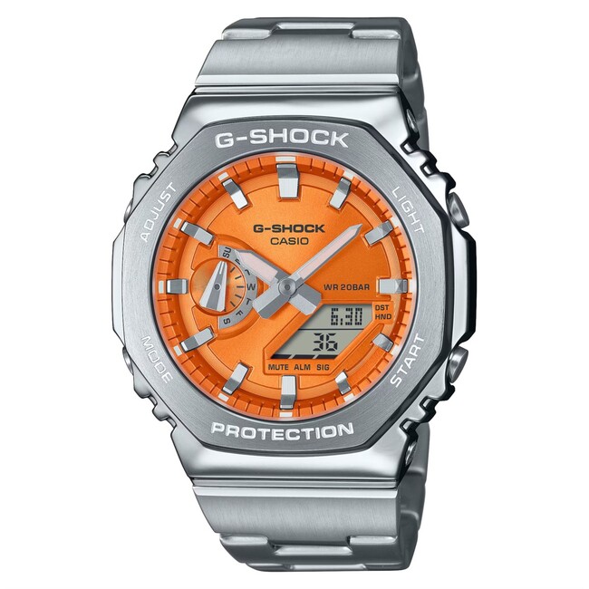 Casio G-Shock GM-2100WS-7AER Orologio Uomo Quarzo - Militare, Cassa Resina Bianca E Quadrante Grigio, 200m