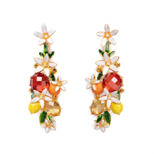 Orecchini orecchini fiori di zagara