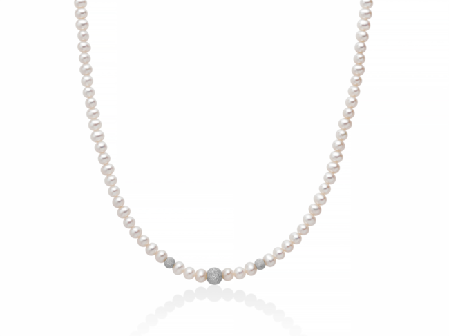 LES POULETTES BIJOUX Bracciale In Argento 925 Con Perle Di Smalto Arcobaleno – Regalo In Cofanetto, Garanzia 1 Anno