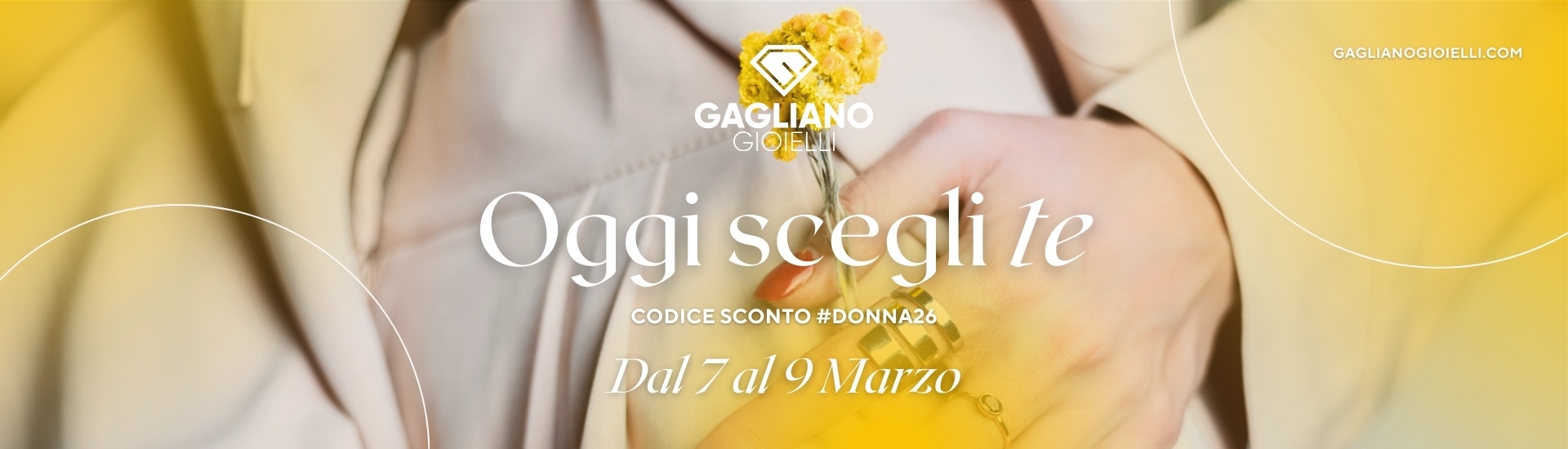 Banner Festa della Donna codici sconto